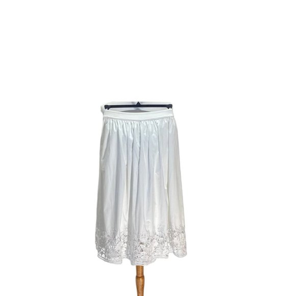 kate spade Dresses & Skirts - KATE Spade Madison Ave. Collection Womens Midi Skirt White Size 2 Spring Minimal